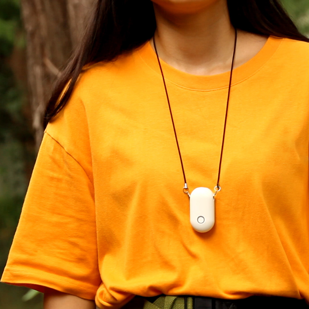 IONKINI Wearable & Portable Air Purifier, Compact & Personal a t o v i o p e b b l e